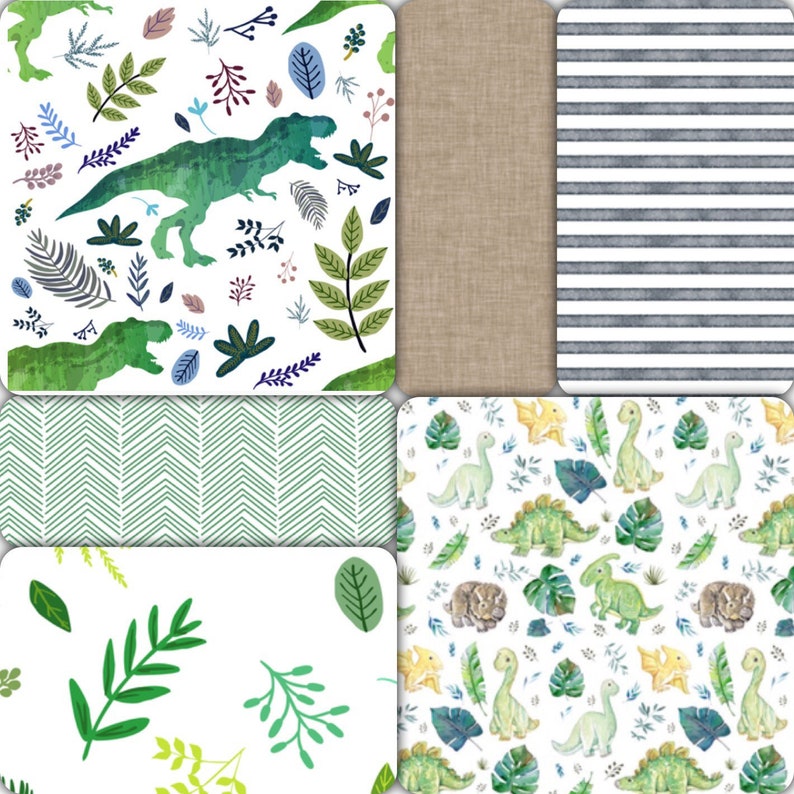 Dinosaur Crib Bedding Set Dino Toddler Gender Image 0