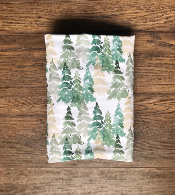 pine tree crib sheet
