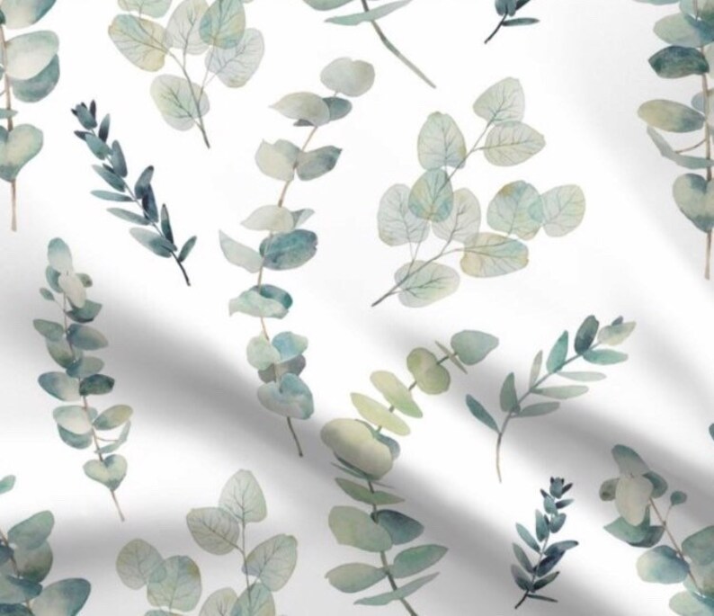 Eucalyptus Floral Crib Bedding Set Rose Floral Nursery Etsy