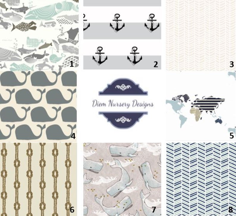 travel themed crib bedding