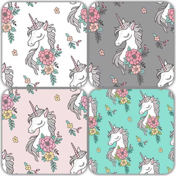 unicorn fitted crib sheet
