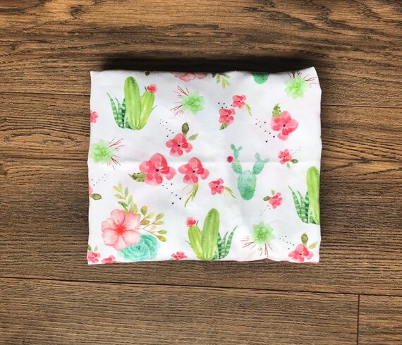 Watercolor Cactus Floral Fitted Crib Sheet or Changing Pad | Etsy