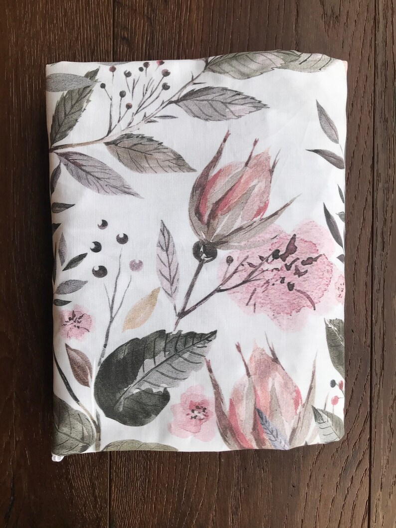 Floral Purple and Gray Fitted Crib Sheet Mauve Floral Etsy
