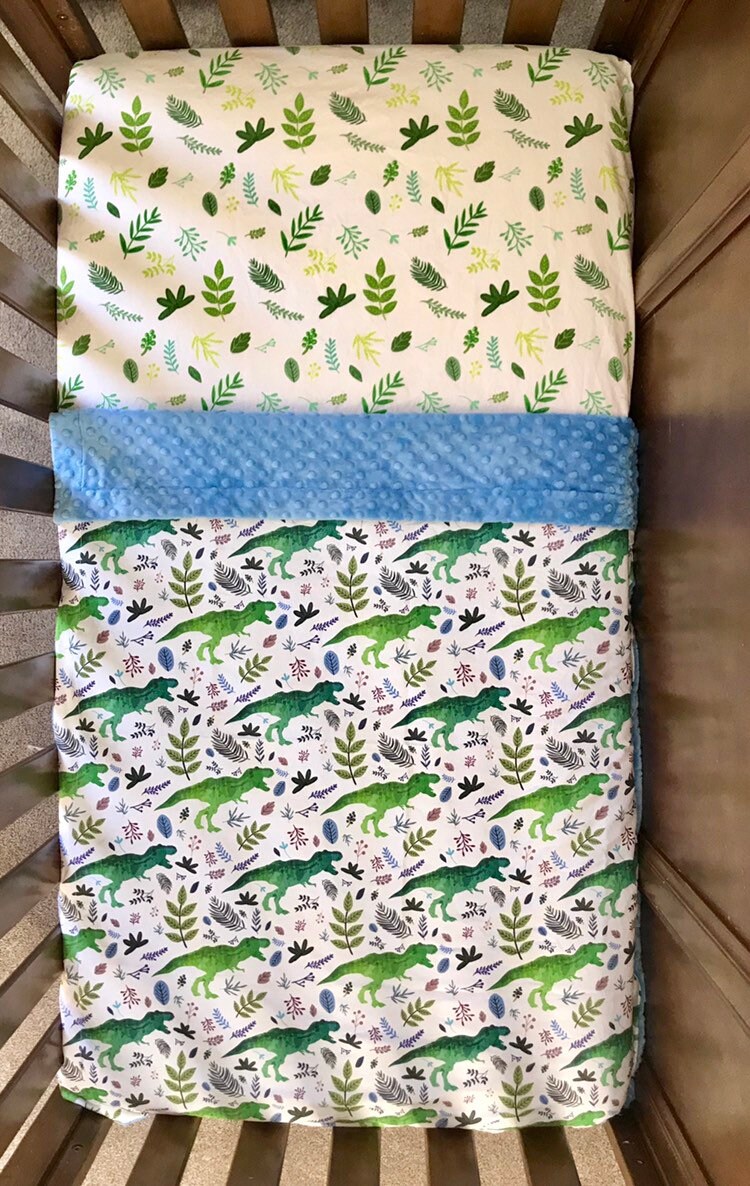 Dinosaur Crib Bedding Set Dino Toddler Bedding Set Gender Etsy