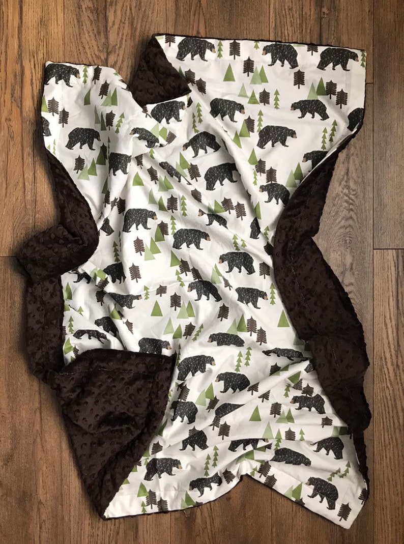 Bear Crib Bedding Set Rustic Bear Nursery Bedding Rustic Etsy