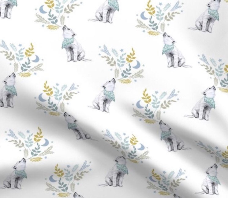Wolf Crib Bedding Set Woodland Boy Crib Bedding Set Wolf Etsy