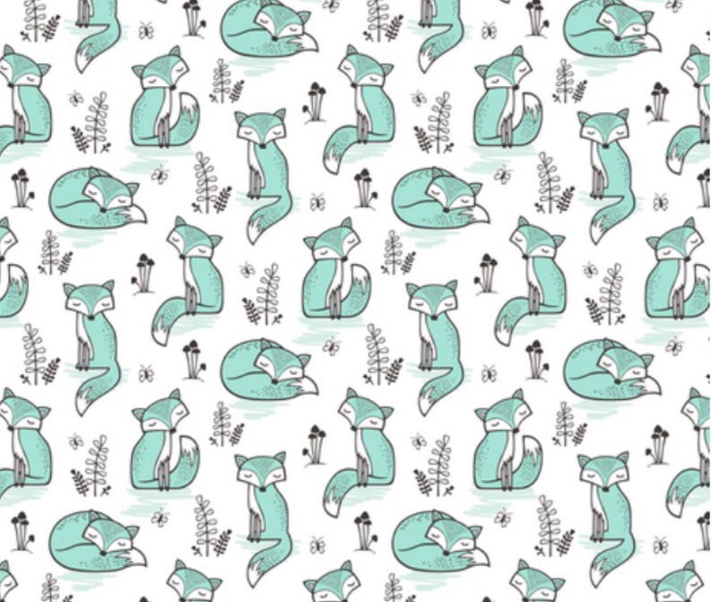 Arctic Animal Baby Bedding Set Black Mint & White Baby Crib Etsy