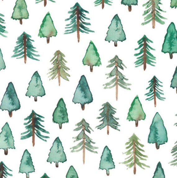 pine tree crib sheet