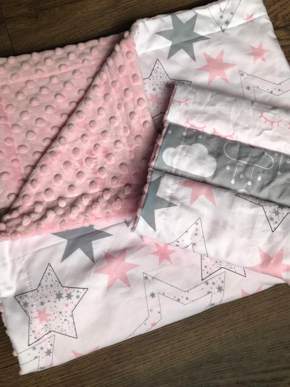 moon and stars baby girl bedding