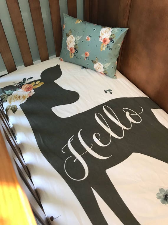 fawn nursery bedding