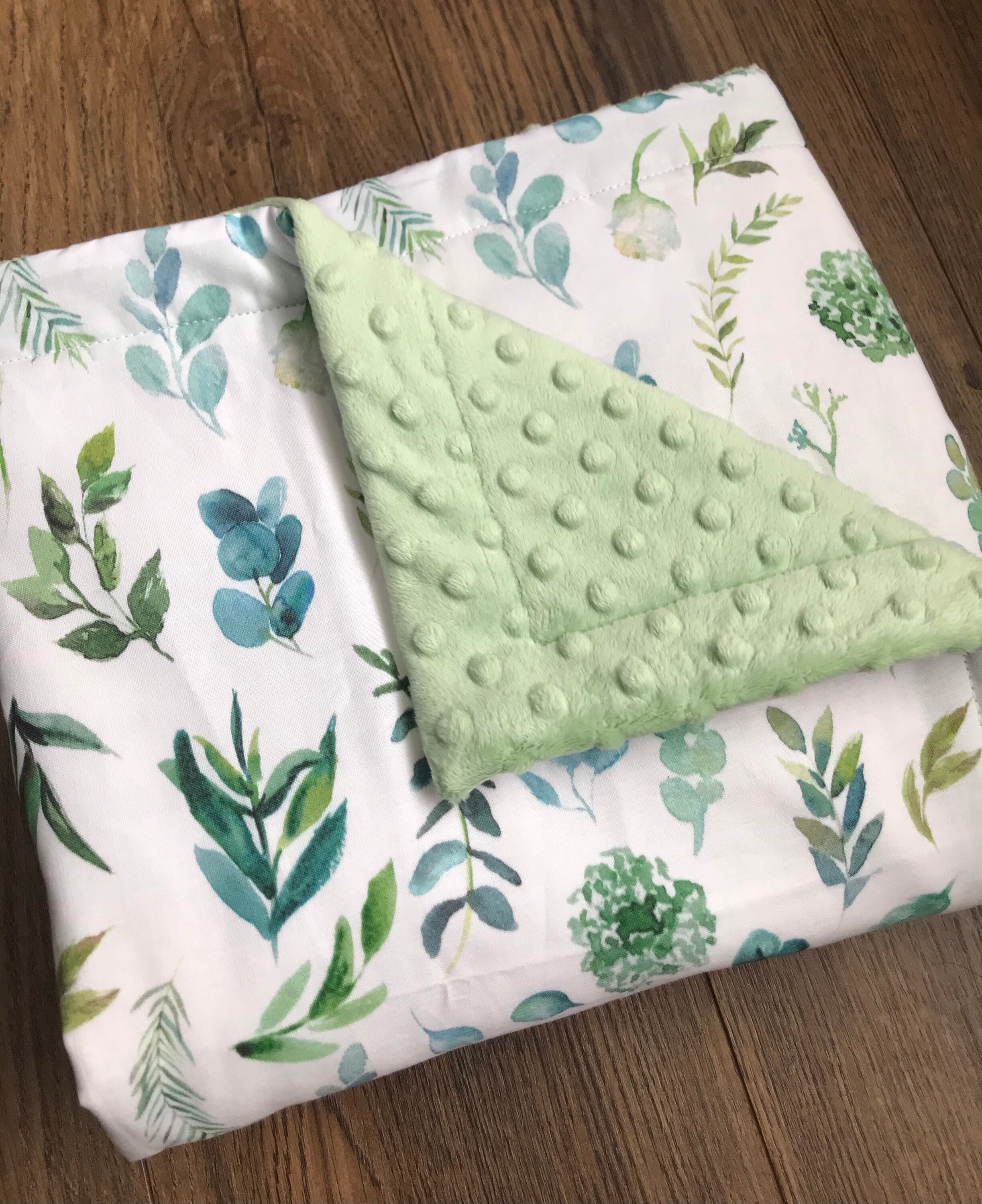 Eucalyptus Baby Crib Bedding Blue Floral Crib Bedding Etsy