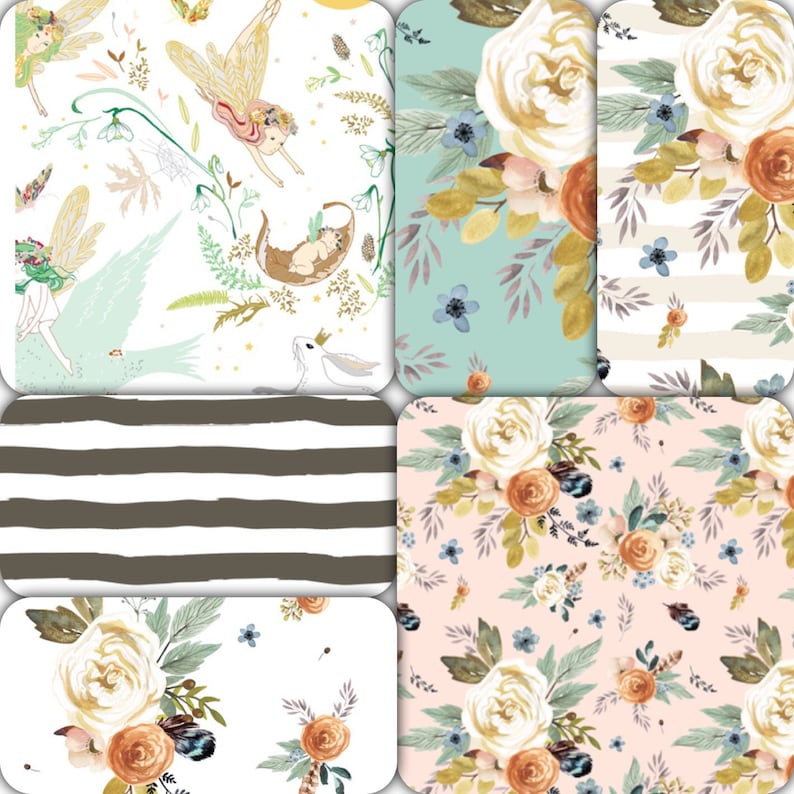 Fairy Garden Girl Nursery Bedding Set Blush Baby Rustic Woodland Fl Toddler Crib