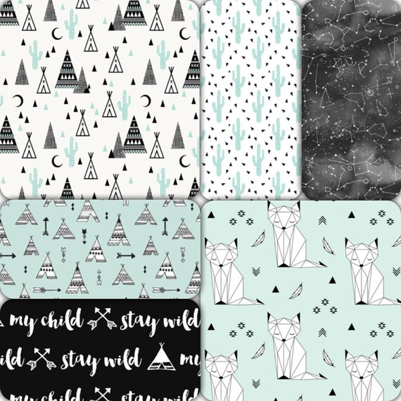 baby boy fox crib bedding