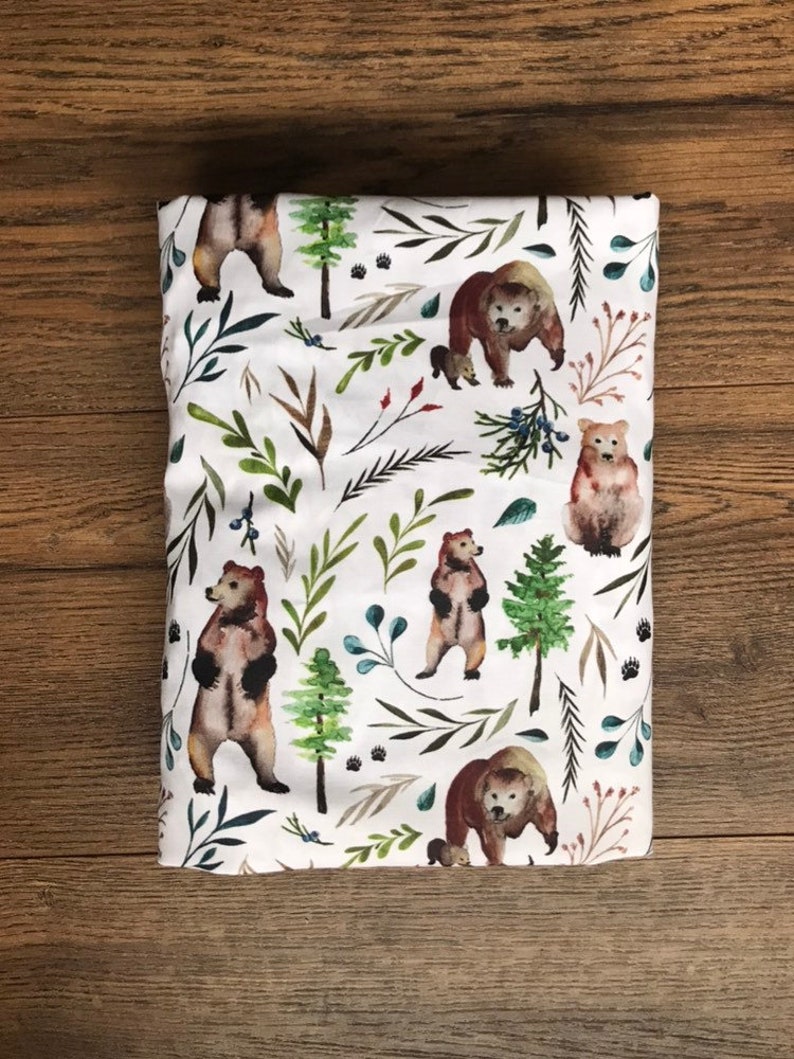 Woodland Bear Crib Bedding Set Bear Toddler Bedding Set Etsy