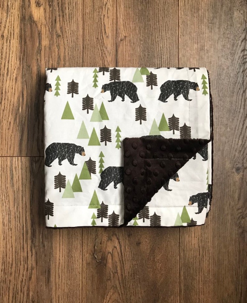 Bear Crib Bedding Set Rustic Bear Nursery Bedding Rustic Etsy