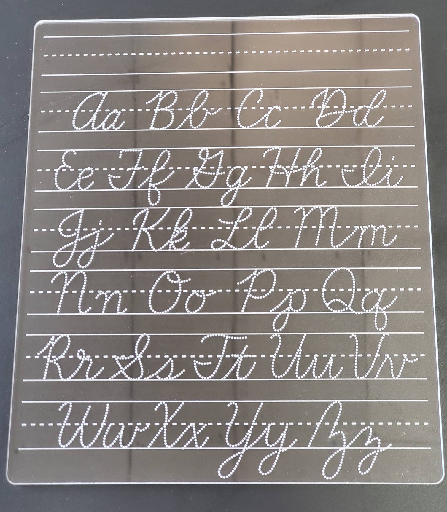 Tracing Board, Cursive Alphabet, Homeschooling, Dry Erase, Writing ...