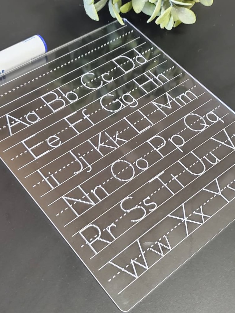 Personalized Alphabet Tracing Board, Tracing Alphabet, Handwriting