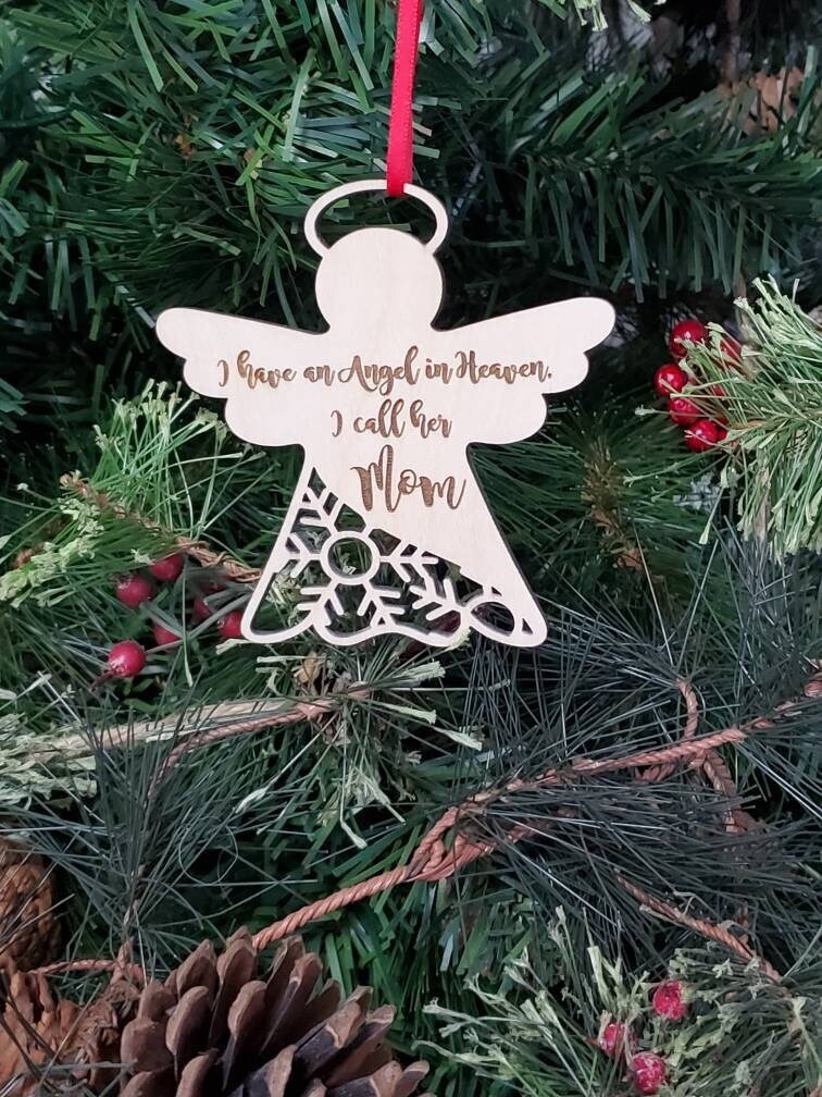 Angel in Heaven Ornament Angel in Heaven Mom Gift for the Etsy