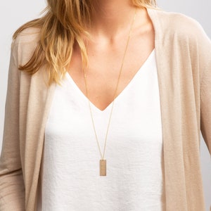Regalo para el Día de la Madre: collar largo con escritura a mano para mamá, firma conmemorativa personalizada, dibujo de nota escrita a mano para niños, oro, rosa y plata, CG288N