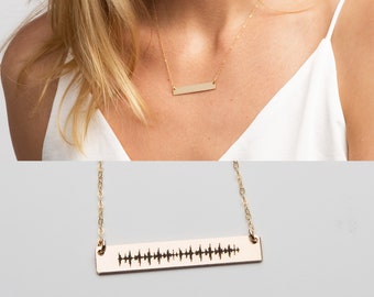 Expectant Mom Gift-Baby&#39;s Heartbeat Necklace-Personalized Baby Sonogram Ultrasound Jewelry-Engraved Pregnancy Gift-Baby Shower-CG367N