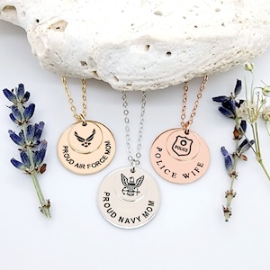 Personalized Custom Deployment Necklace Army Military Navy Marine Air Force Mom Wife Girlfriend Long Distance Gift Mother Jewelry CG525N