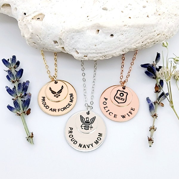 Personalized Custom Deployment Necklace Army Military Navy Marine Air Force Mom Wife Girlfriend Long Distance Gift Mother Jewelry CG525N