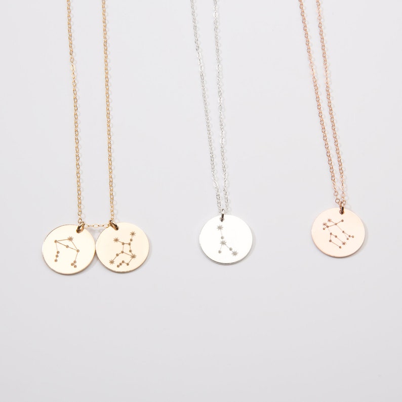 Zodiac Constellation Necklace Astrology Jewelry Custom - Etsy