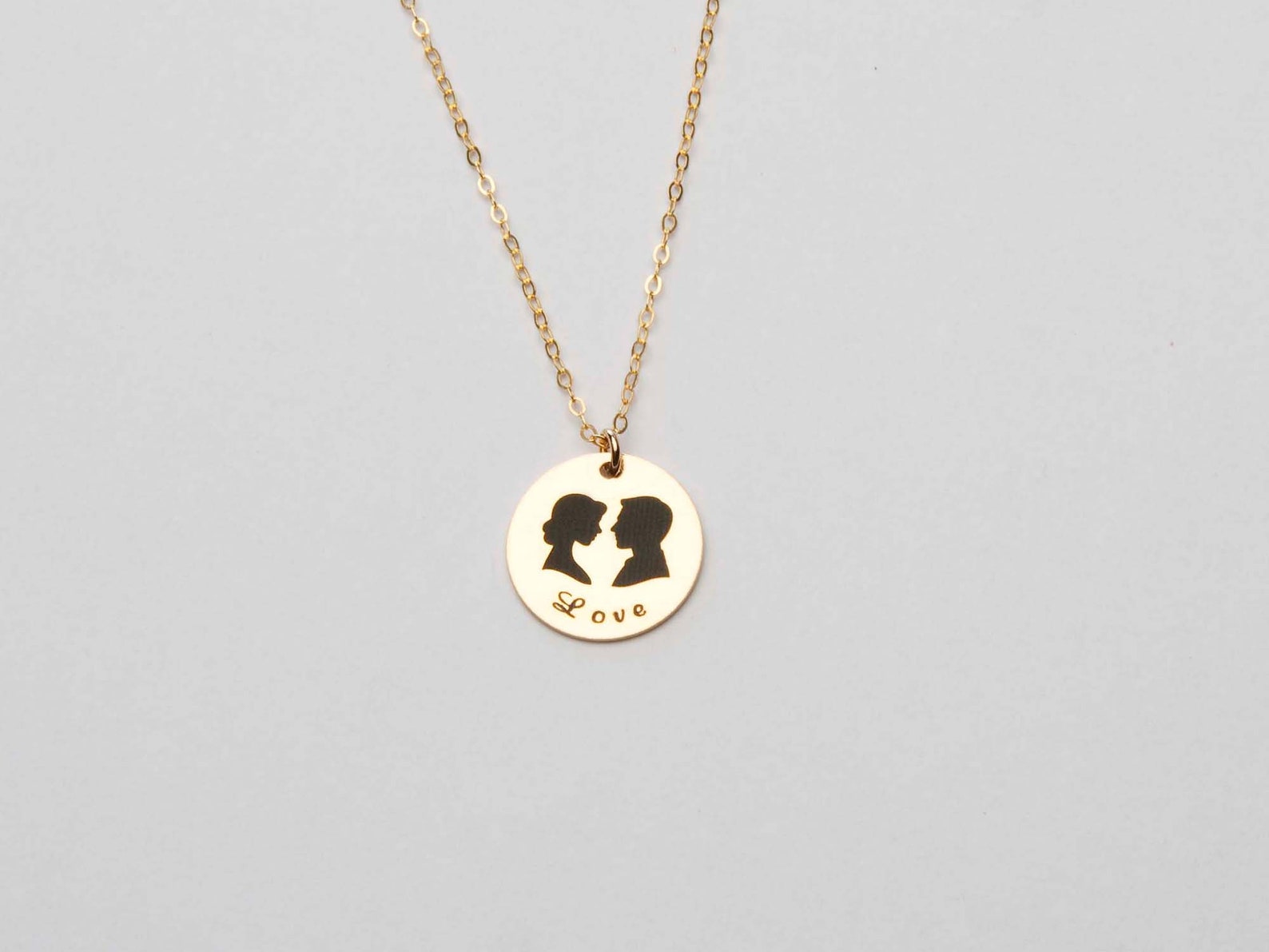 CHILD SILHOUETTE NECKLACE -GIRL main image 1