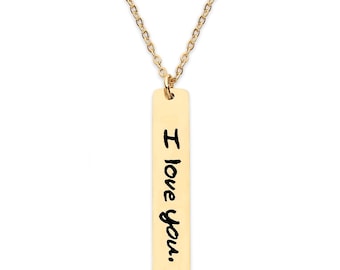 Actual Handwriting Necklace for Women - Personalized Memorial Signature Jewelry - Custom Kids First Handwritten Note - CGN1065.