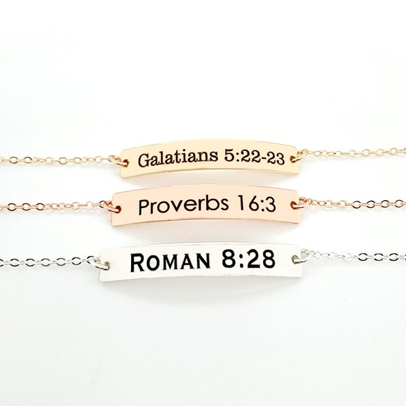 Pulseras Cristianas para Biblia Verso Pulsera - Etsy España