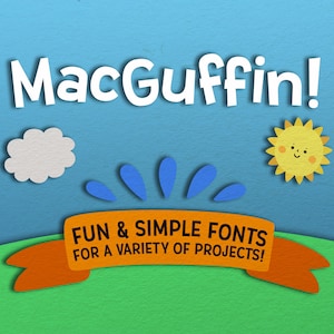 MacGuffin: a fun and clean sans-serif font family for tons of projects!