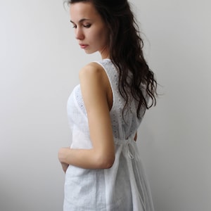 Linen Blouse .Summer blouse.Linen top.Linen blouse with lace.Blouse for every day.