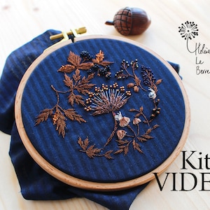 Embroidery Kit &quot;SOUS-BOIS&quot; drum