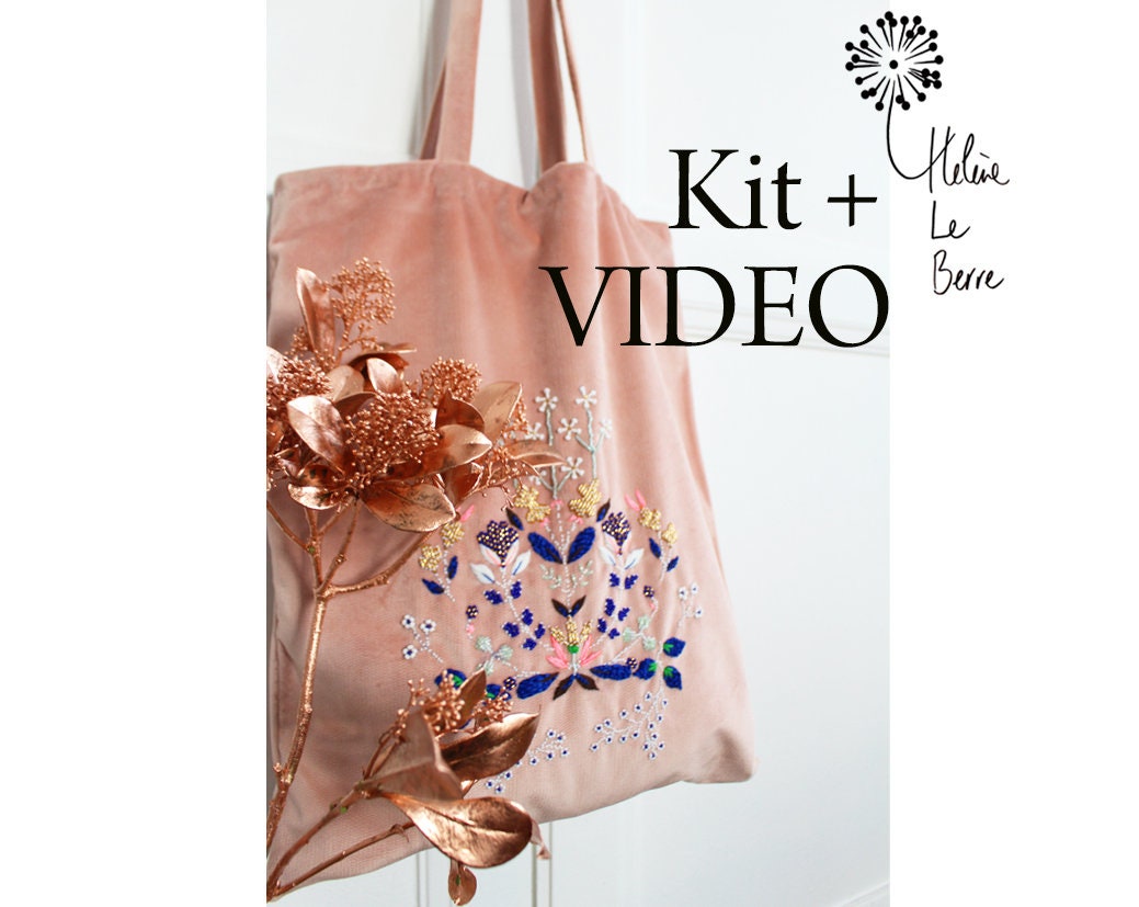 Kit couture tote bag réversible velours bordeaux - Kits créatifs/Kits  couture - Au fil du coupon