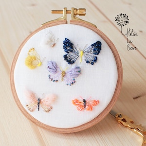 "THCLE" embroidery kit - Embroidery Kit "HAIRSTREAK"