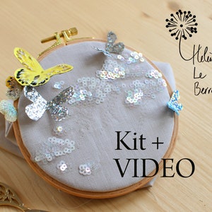 Embroidery Kit "NUAGE" drum - Embroidery Kit "NUAGE" hoop