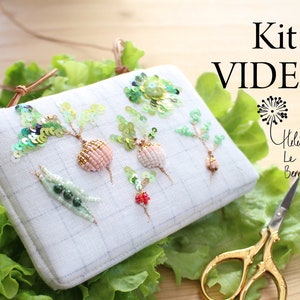 "MARCOTTE" Embroidery Kit Zipper Pouch