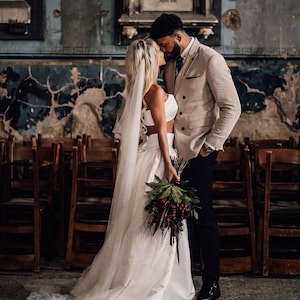 Draped cathedral veil, Draped veil, Drape  veil, Soft Veil, Chapel veil, Bride veil, Wedding veil, Bridal veil, Veil  - &#39;CLARA&#39;