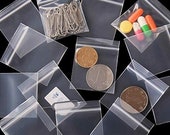 BULK 500 PCS Transparent Grip Zip Lock Plastic Bags 50mm x 50mm and 30mm x 30mm Premium Quality