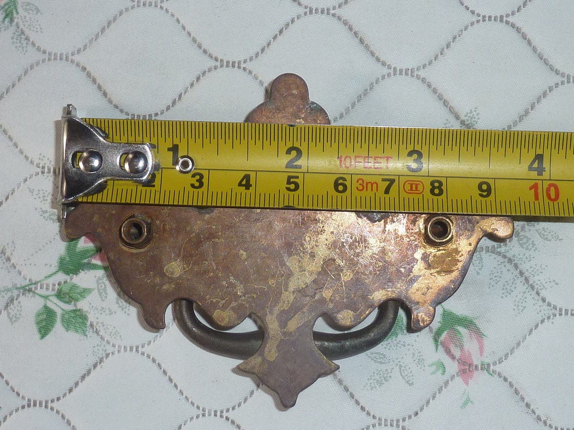 2 1970er Jahre Vintage Messing DRAWER PULL HANDLES.. Paar | Etsy