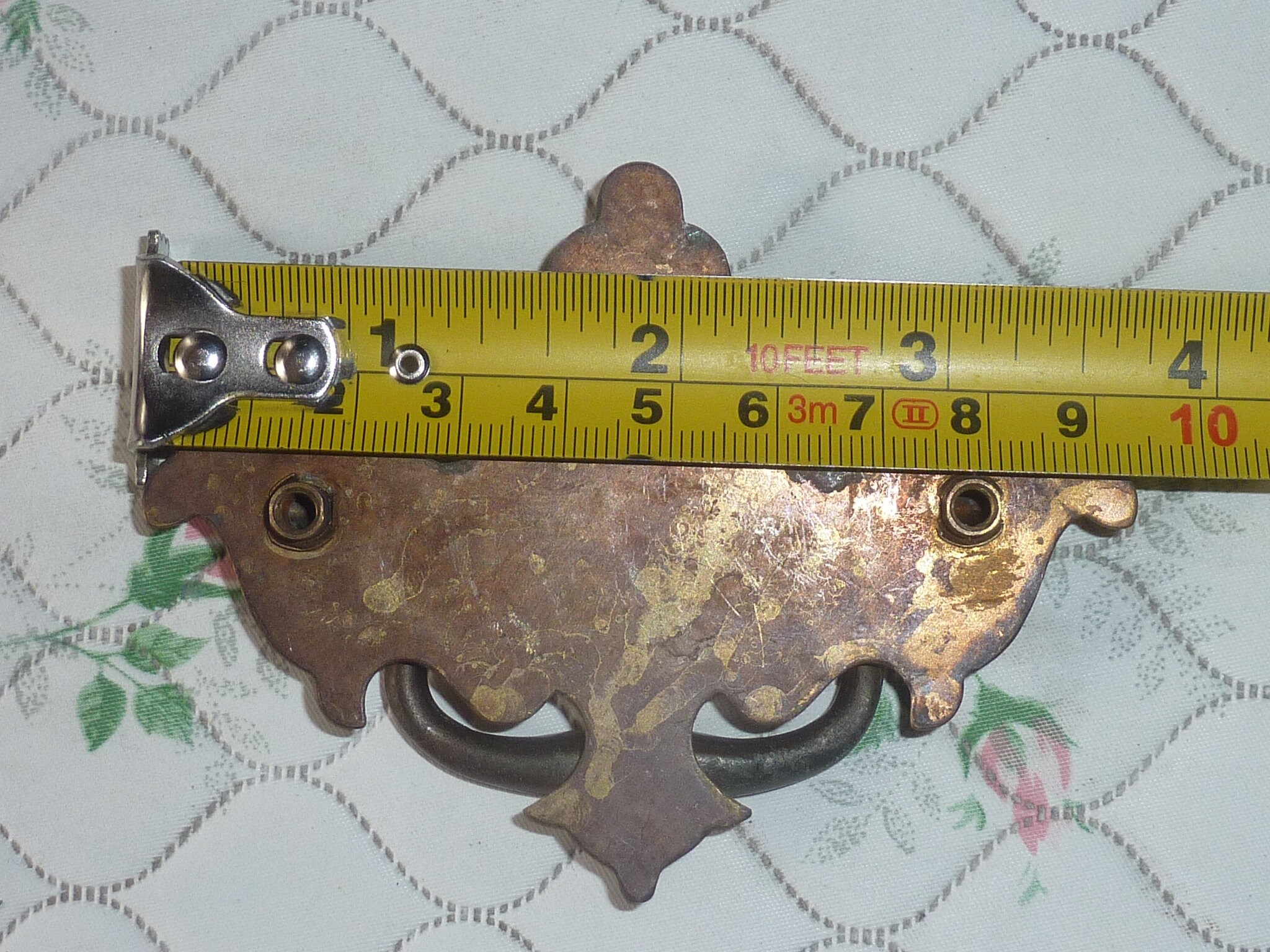 2 1970er Jahre Vintage Messing DRAWER PULL HANDLES.. Paar | Etsy