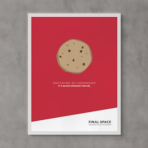 Final Space (2018-) | Minimalist Poster Instant Digital Download | Gary Goodspeed Olan Rogers Quotes (18x24 Art Print)