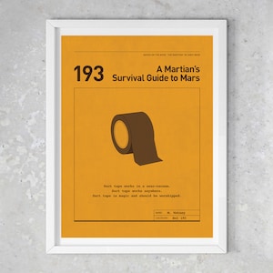 The Martian (2015) | Minimalist Poster (#3 of 5 Set) Instant Digital Download | Mark Watney Quotes (18x24 Art Print)