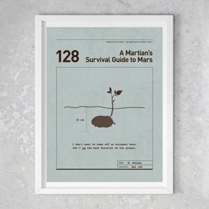 The Martian (2015) | Minimalist Posters (#1 of 5 Set) Instant Digital Download | Mark Watney Quotes (18x24 Art Print)