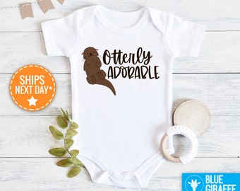 otter onesie baby