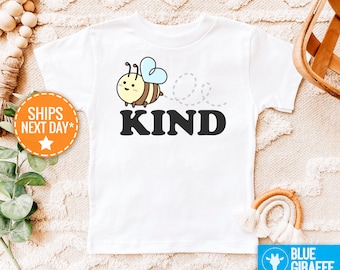 Bee Kind Toddler Shirt, Bumble Bee Bodysuit, Be Nice Shirt, Baby Shower Gift for Boy Girl, Cute Baby Clothes