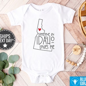 Someone Loves Me In Kentucky One Piece Shirt Long Distance Kentucky Baby Bodysuit Kentucky Newborn Gift Clothes Somebody Cute KY Outfit