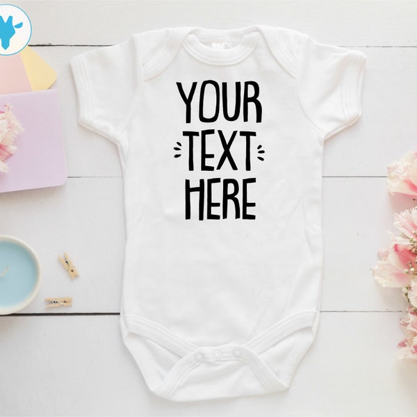 Personalized Bodysuit, Create Your Own Bodysuit, Custom Name Bodysuit, Custom Text Baby Clothes, Baby Gift