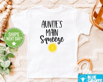 Auntie's Main Squeeze Kids Shirt, Auntie's Best Friend Toddler Shirt, Mothers Day Shirt