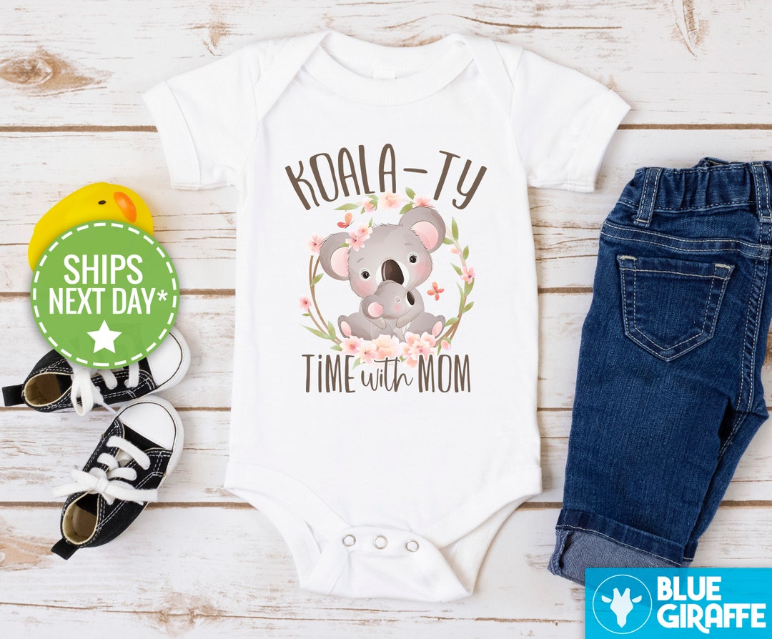 Koalaty Time With Mom Onesie®, Cute Koala Baby Bodysuit, Mother's Day